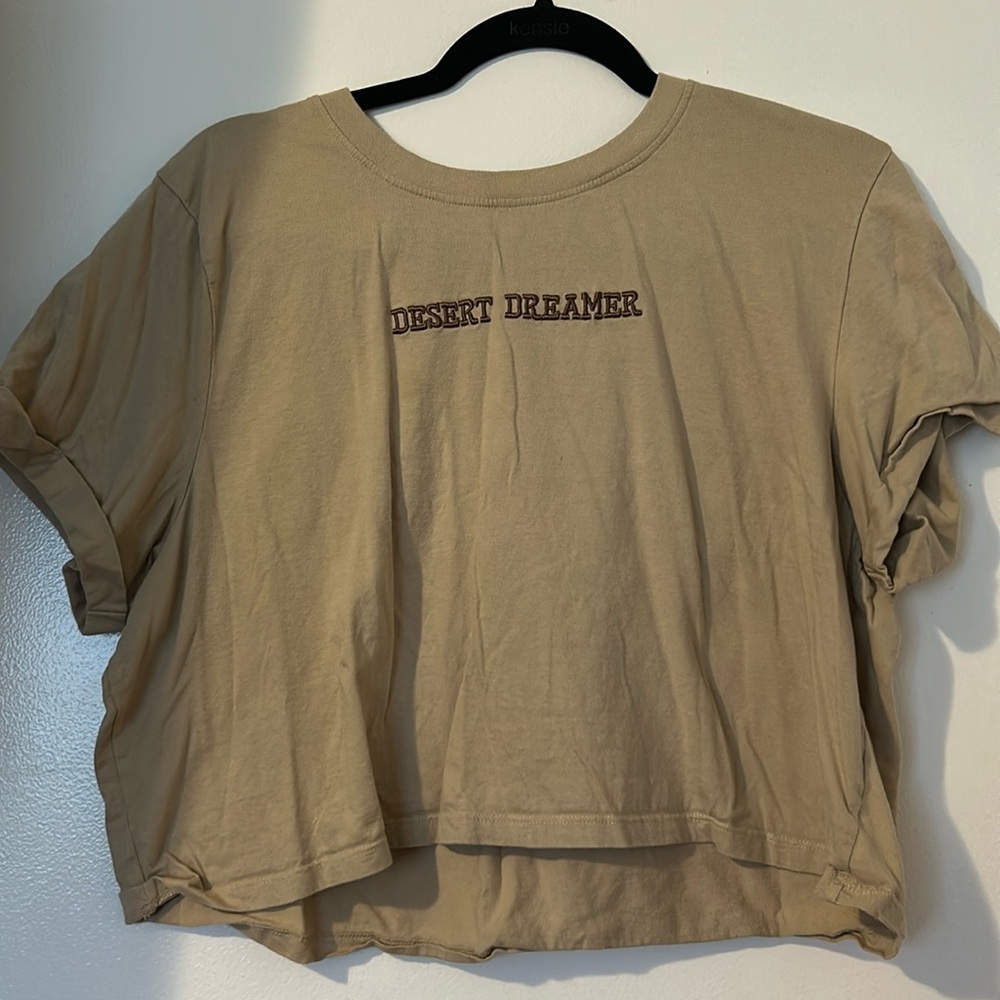 XL crop top graphic tee